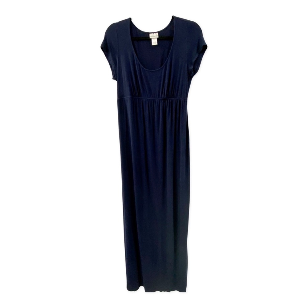 Motherhood Maternity long navy blue dress